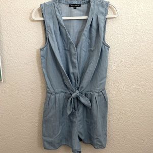Chambray Romper